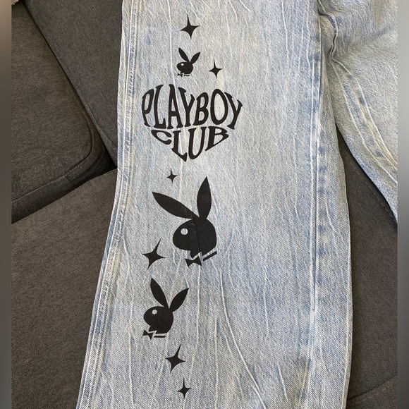 NEW PACSUN playboy light wash jeans HIGH WAIST - Picture 3 of 5